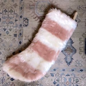 Anthropologie Faux Fur Cozy Stocking
